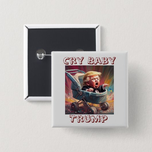 Cry Baby Trump Button (Voorkant /achterkant)