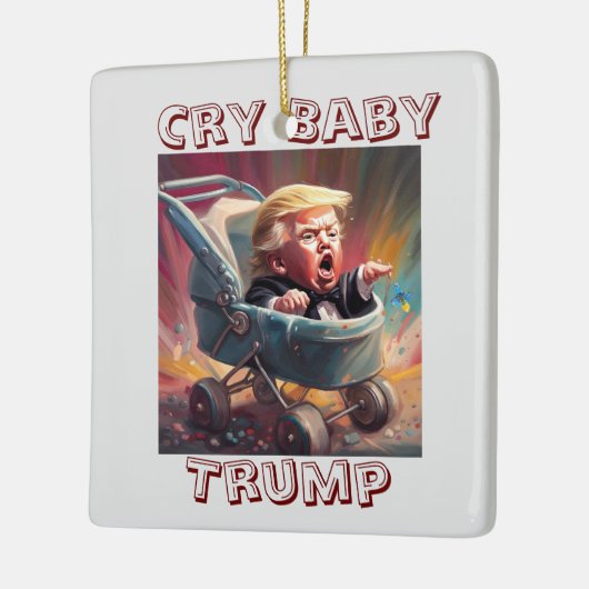 Cry Baby Trump Keramisch Ornament (Links)