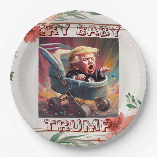 Cry Baby Trump papier Bord (Voorkant)