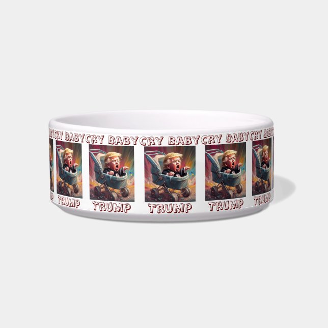 Cry Baby Trump Pet Bowl Voerbakje (Voorkant)