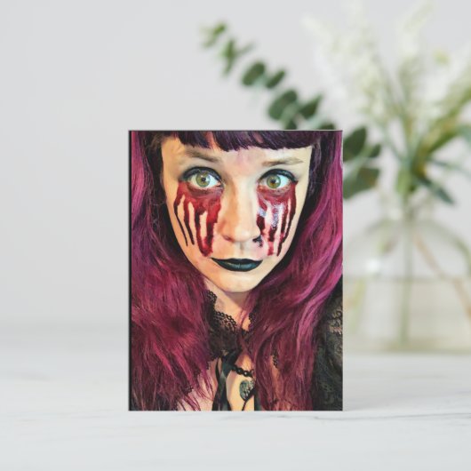 Cry Blood Briefkaart (Staand voorkant)