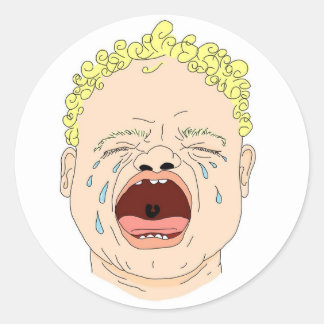 Cry, Cry Baby Ronde Sticker