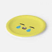 Cry Emoji Papieren Bordje (Gekanteld)