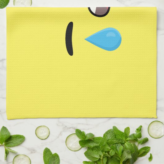 Cry Emoji Theedoek (Gevouwen)