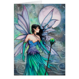 Cry of the Wind Waterverf Fantasy Fairy Art