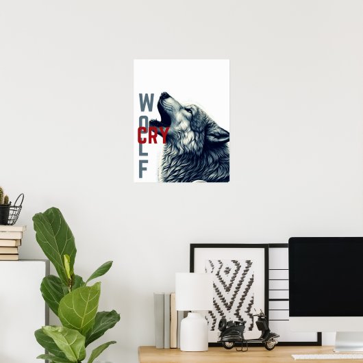 Cry Wolf Poster (Thuiskantoor)