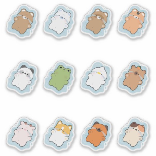 Crybaby Animals Sticker (Voorkant)