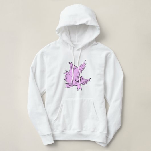 Crybaby Lil Peep roze Hoodie (Design voorkant)