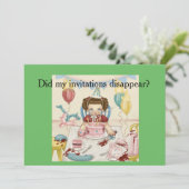 Crybaby Pity Party Briefkaart! Kaart (Staand voorkant)