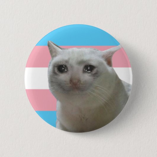 Crybaby Trans Pride Ronde Button 5,7 Cm (Voorkant)