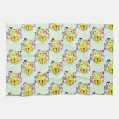 Crying Banana Cat Pattern Theedoek (Horizontaal)
