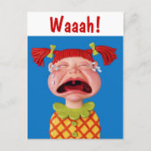 Crying Girl Briefkaart (Voorkant)