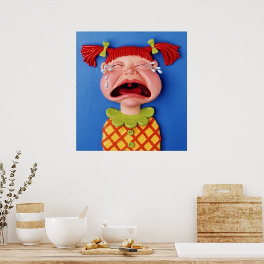 Crying Girl Poster (Keuken)