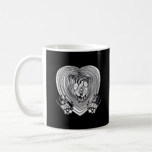 Crying Heart Classic - Skelet Handen Hart Koffiemok