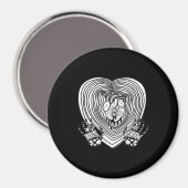 Crying Heart Classic - Skelet Handen Hart Magneet (Voorkant / Achterkant)