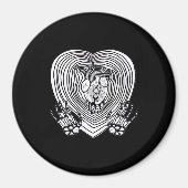 Crying Heart Classic - Skelet Handen Hart Magneet (Voorkant)