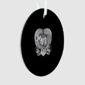 Crying Heart Classic - Skelet Handen Hart Ornament (voorkant)