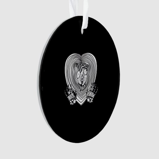 Crying Heart Classic - Skelet Handen Hart Ornament (voorkant)
