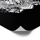 Crying Heart Classic - Skelet Handen Hart Poster (Hoek)