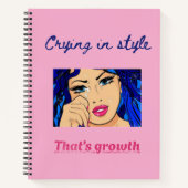 Crying in Style Notebook – Aesthetic Journal Notitieboek (Voorkant)