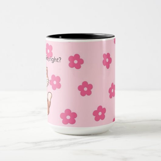 Crying Is Cardio, Right? | Cute Crying Cat Design Mok (Midden)