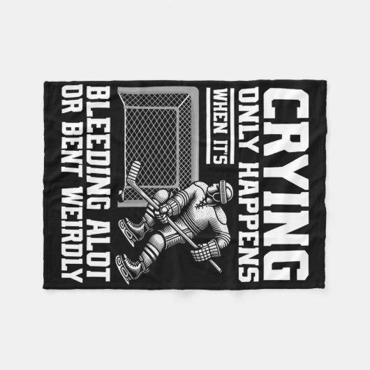 Crying Only Happens When It's Bleeding Alot Or Ben Fleece Deken (Voorkant (Horizontaal))