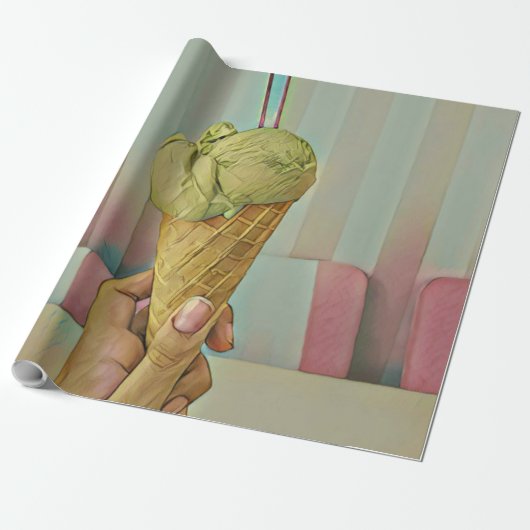 Crynose cream cadeaupapier (Uitgerold)