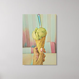 Crynose cream canvas afdruk