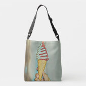 Crynose cream crossbody tas (Achterkant)