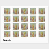 Crynose cream vierkante sticker (Vel)
