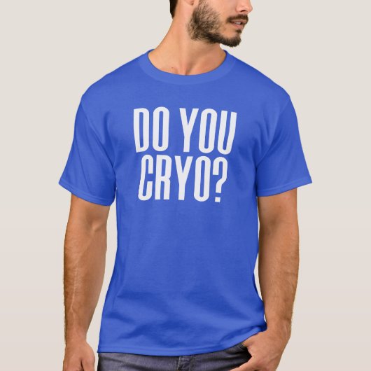 Cryo? Ice Bath Cold Therapy Cryotherapie T-shirt (Voorkant)
