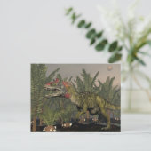 Cryolophosaurus dinosaur - 3D rendering Briefkaart (Staand voorkant)