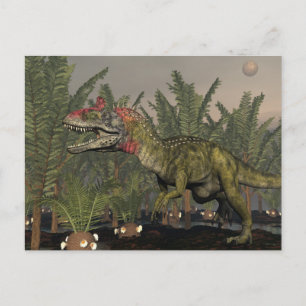 Cryolophosaurus dinosaur - 3D rendering Briefkaart