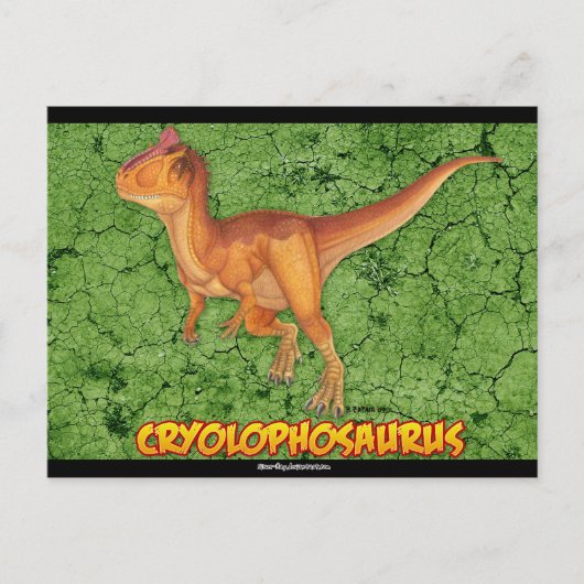 Cryolophosaurus postcard briefkaart (Voorkant)