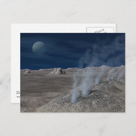 Cryovolcanism on Pluto Briefkaart (Voorkant / Achterkant)