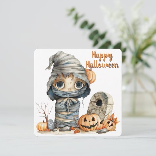 Crypt Cutie - Herfstbladeren & Mummy Mischief (Staand voorkant)