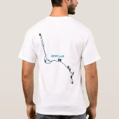 Crypt meer. Waterton National Park. T-shirt (Achterkant)