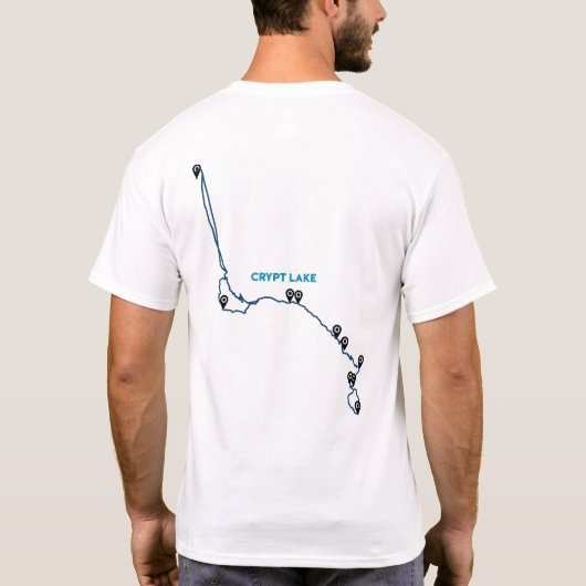 Crypt meer. Waterton National Park. T-shirt (Achterkant)