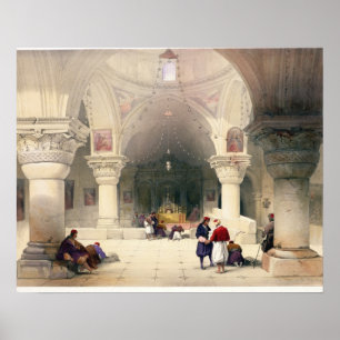 Crypt of the Heilige Sepulcher, Jeruzalem, bord 20 Poster