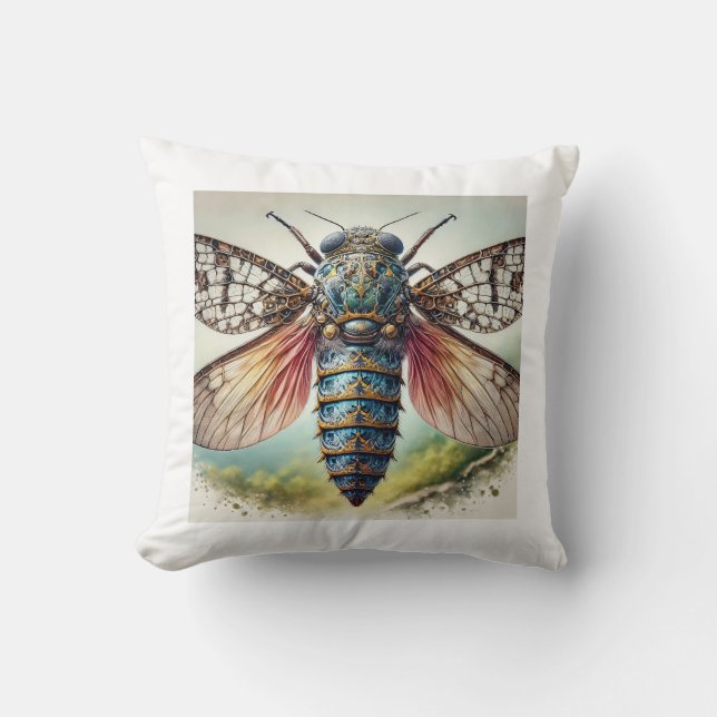 Cryptaspasma Insect 050824IREF231 - Watercolor Kussen (Voorkant)