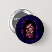 Cryptdeur silhouet ronde button 5,7 cm (Voorkant /achterkant)