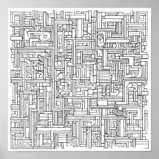 Cryptic Art Challenge: Urban Cipher Graffiti Poster (Voorkant)