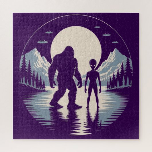 Cryptid Alien UFO Paranormal Legpuzzel (Verticaal)