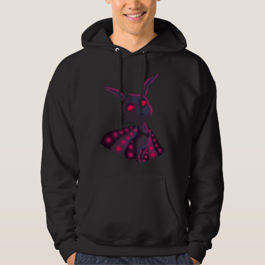 Cryptid Baby Mothman Folklore Hoodie (Voorkant)