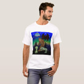 Cryptid Big Foot Alien Mothman UFO Chupacabra T-shirt (Voorkant volledig)