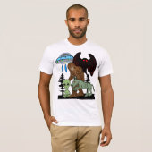 Cryptid Big Foot Alien Mothman UFO Chupacabra T-shirt (Voorkant volledig)