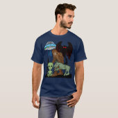 Cryptid Big Foot Alien Mothman UFO Chupacabra T-shirt (Voorkant volledig)