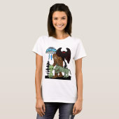 Cryptid Big Foot Alien Mothman UFO Chupacabra T-shirt (Voorkant volledig)