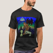 Cryptid Big Foot Alien Mothman UFO Chupacabra T-shirt (Voorkant)