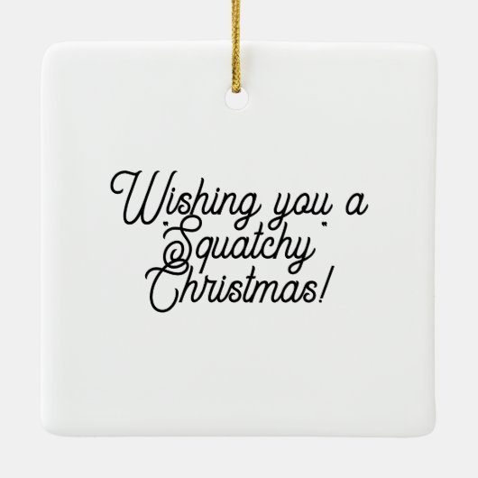 Cryptid Big foot, Sasquatch in een Mandala Keramisch Ornament (Achterkant)